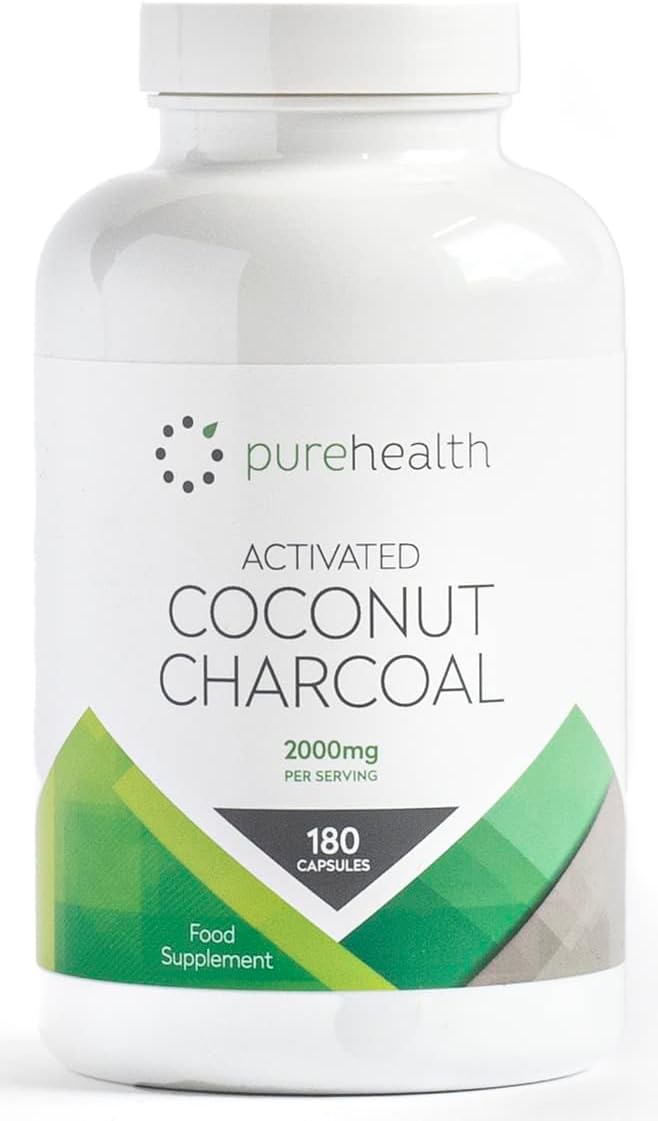 Coconut Vegetable Activated Charcoal 2000mg - Daily Serving | No Fillers/Fillers | 180 Capsules | Non-GMO Coconut for Digestion | Natural Relief | Vegan - Image 2