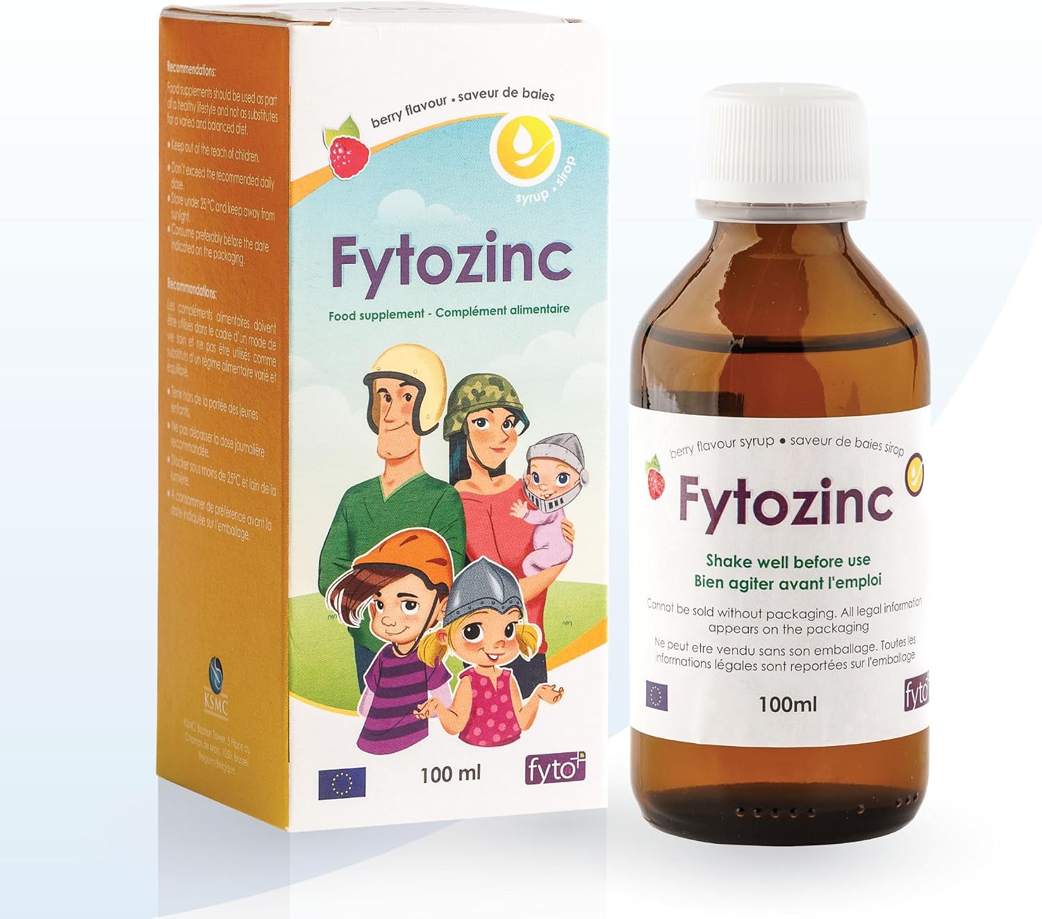 Fytozinc Syrup Zinc Child Adult Immune Defenses Vitality 100 ml - Image 2