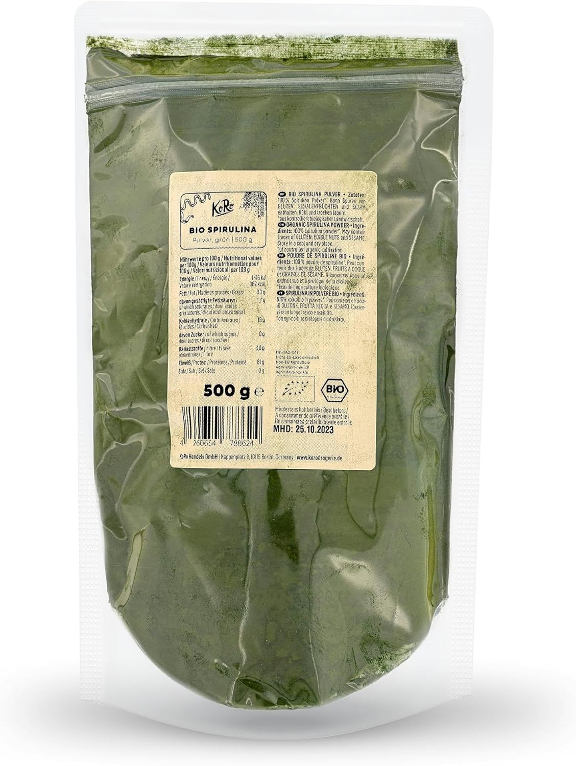 KoRo - Spirulina powder organic 500g - Image 2