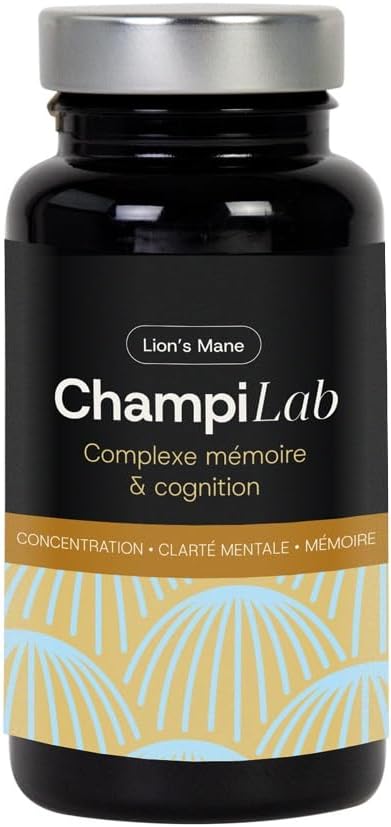 Lion's Mane Champilab Memory Complex - 60 Capsules - Natural Supplement Memory, Concentration, Focus and Nervous Balance, Plant Synergy, Vitamins and Minerals - Image 2