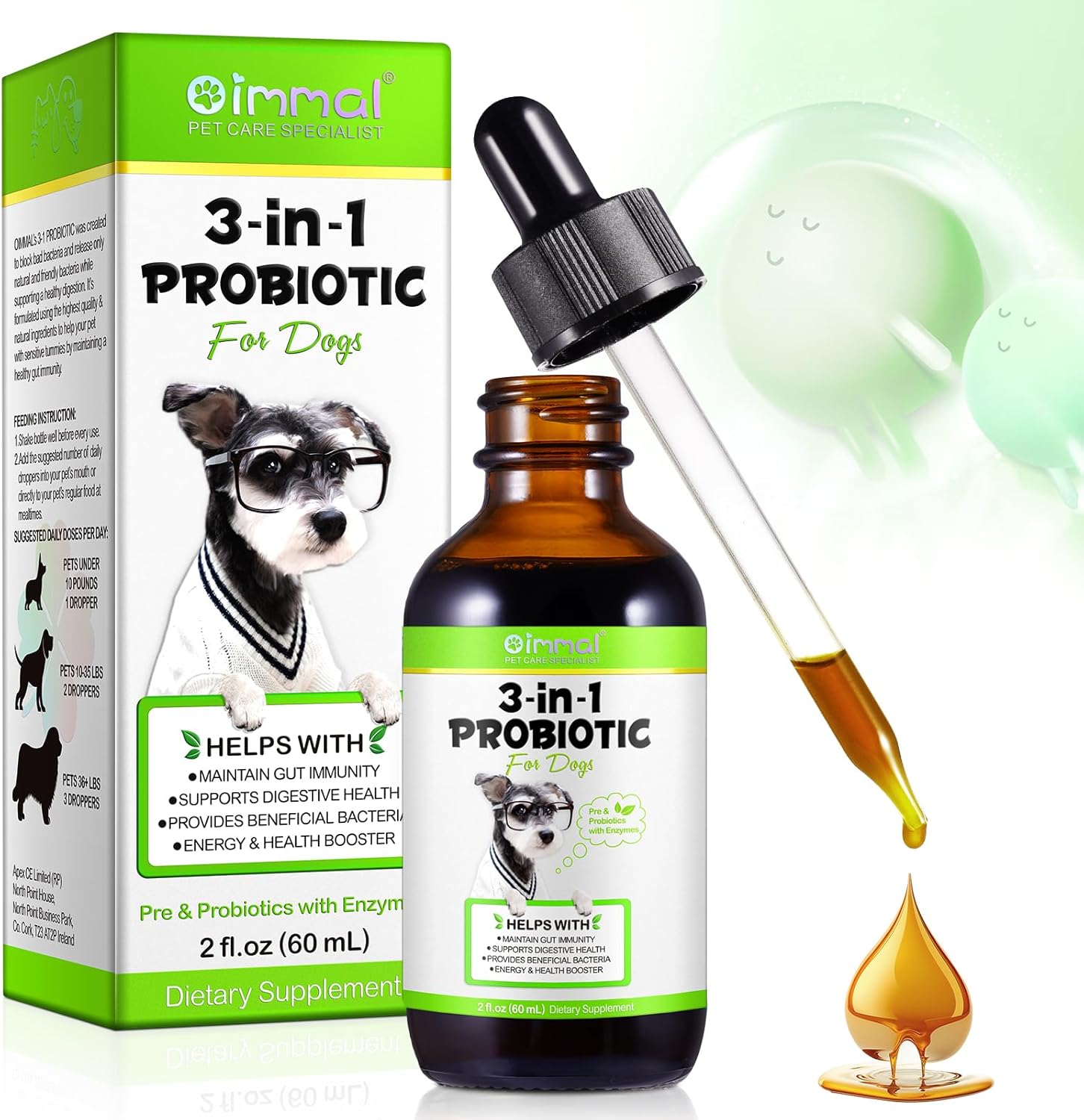 Probiotics for Dogs - 120ml Liquid Probiotic for Dogs for Gut Health and Digestion, Easy to Absorb Probiotics Dog Bau Probiotic and Gut Health Dog, All - Image 2