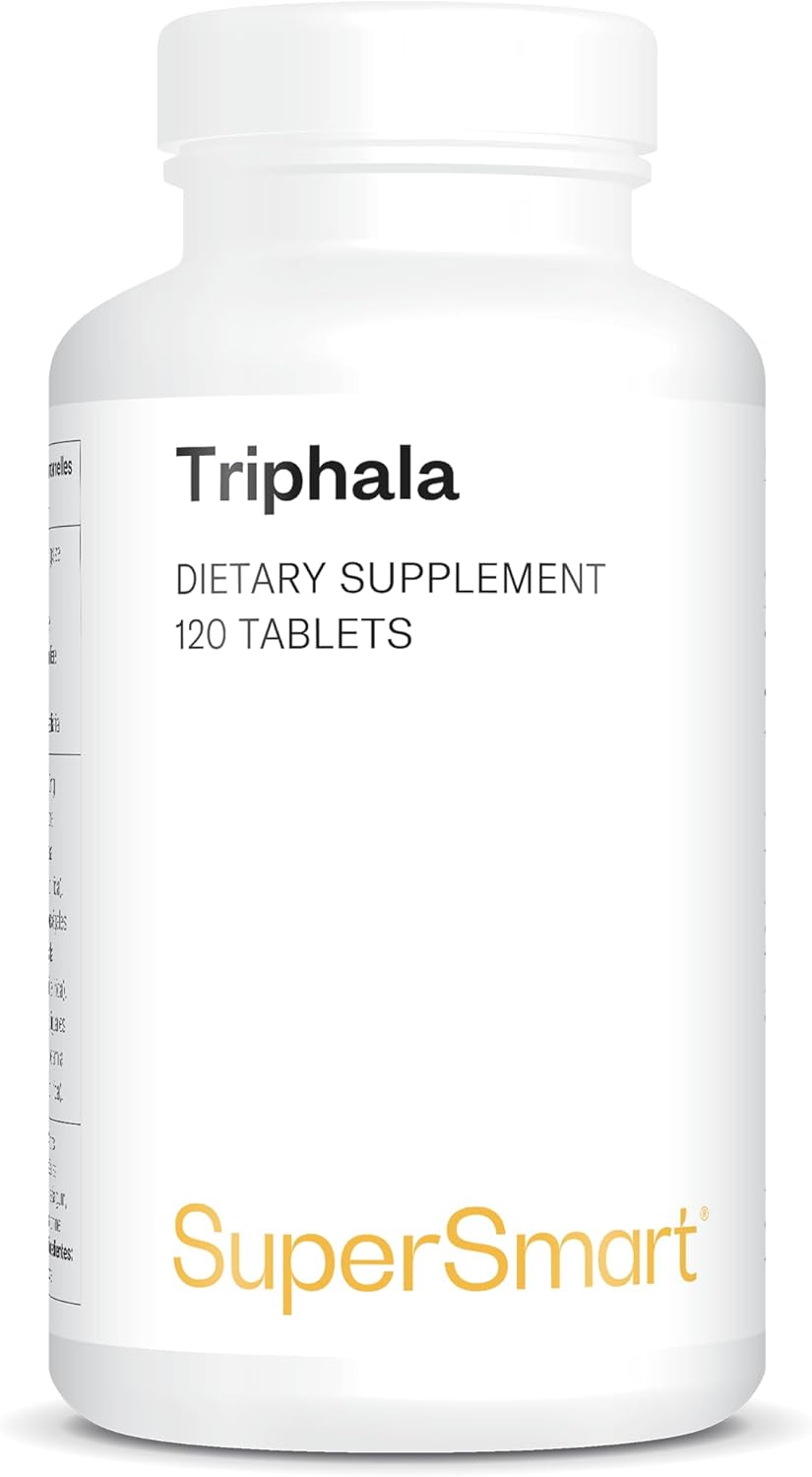Triphala – Liver Health and Intestinal Detox – Ayurvedic Food Supplement – Natural Antioxidant Tablets – Liver and Gut Detox – 120 Tablets – SuperSmart - Image 2