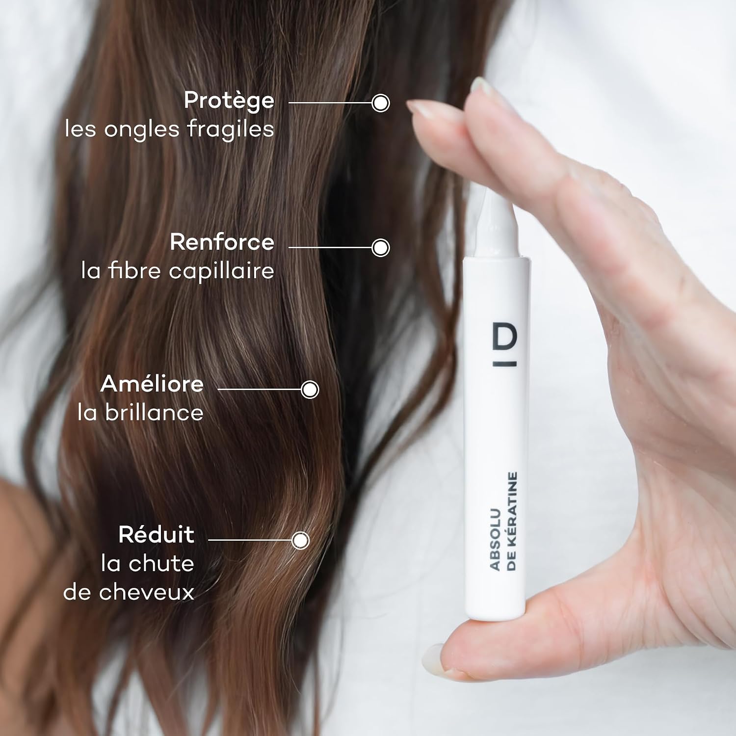 D-LAB | Keratin Absolute 28 Days | Pear Flavour Food Supplement | Natural Keratin For Brittle And Dull Hair | Hair Loss Reduction | Shine And Volume | Made In France - Image 3