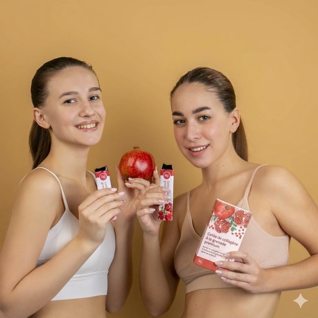 Pomegranate Collagen Jelly Rg+ (20gx14stick)/Anti-Aging Korean-Beauty/360DA Marine Collagen + Vitamin C&E Ginseng Concentrate for Immune Support(14) - Image 4