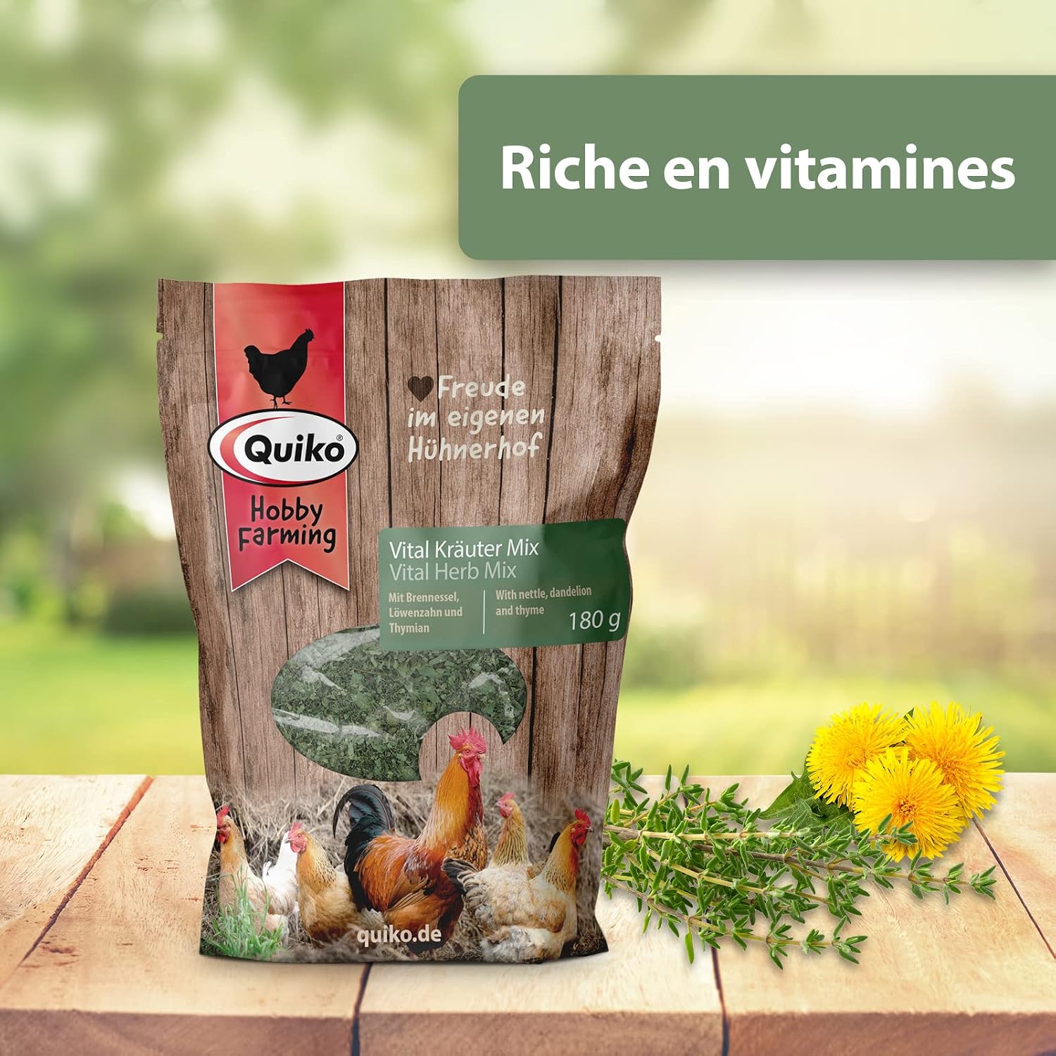 Quiko Hobby Farming - Mélange d'herbes vitales 180 g - Image 3