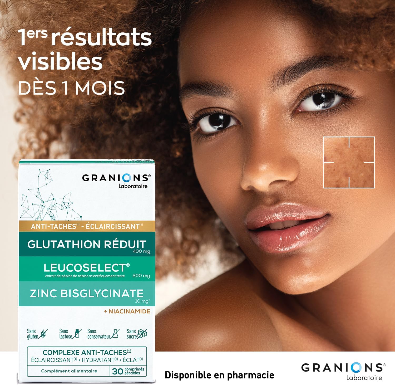 Glutathione Niacinamide Granions - Zinc Selenium Face Stain - 1 Month | Promotes an even and radiant, brightening and moisturizing complexion with vitamin C and zinc bisglycinate - 1 month cure - Image 11