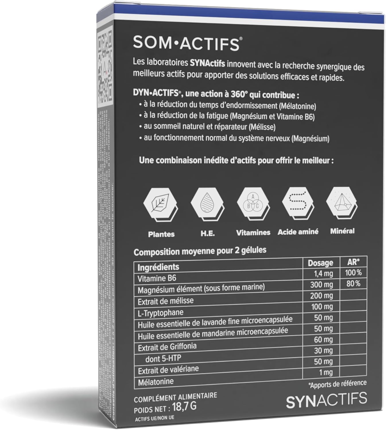Somactif - Adult Sleep Supplement - Melatonin, Marine Magnesium, Valerian, Essential Oils - Aragan - 30 Capsules - Image 8