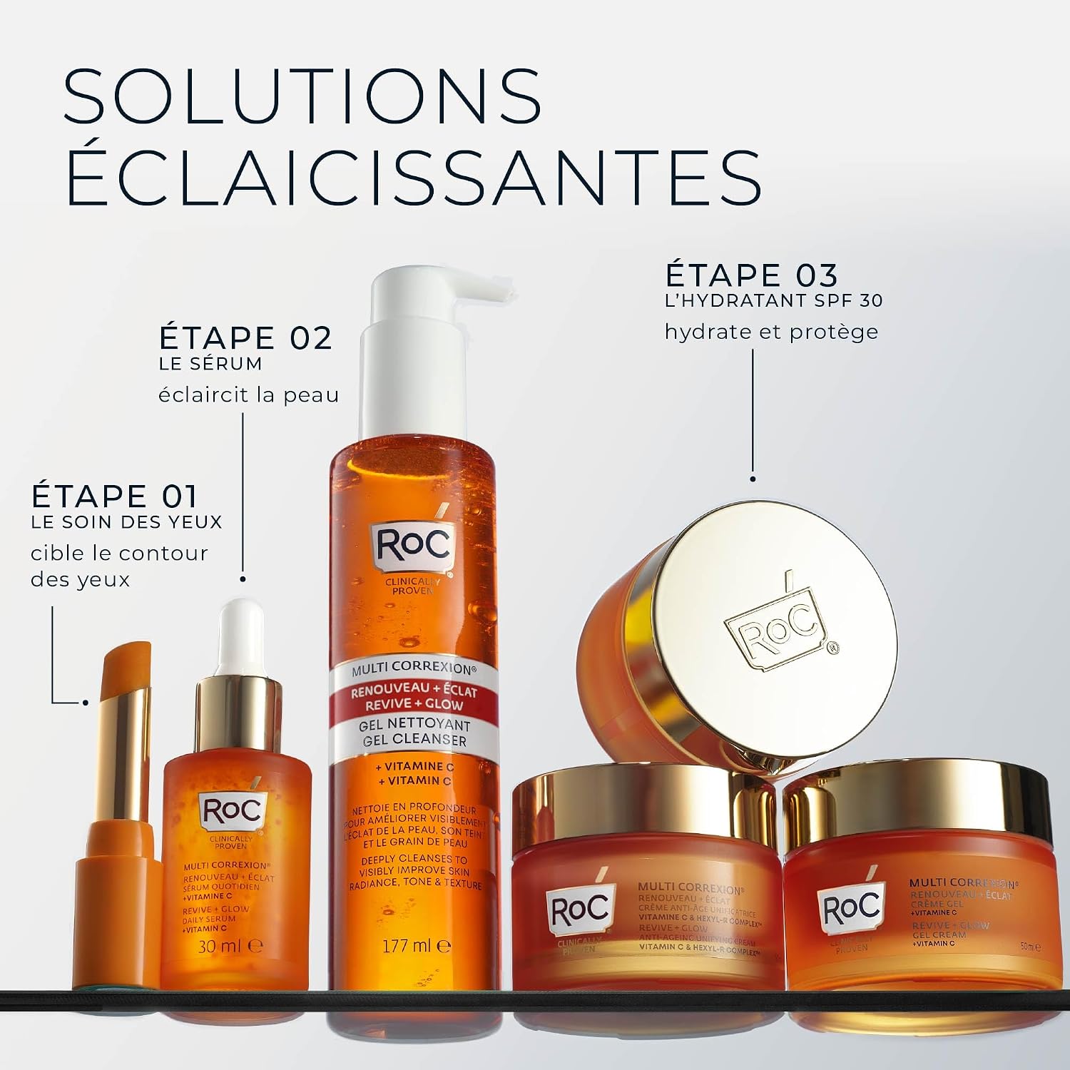 RoC - Multi Correxion Renewal + Radiance Daily Vitamin C Serum - Anti-Wrinkle & Aging - Anti-Aging - Firming Moisturizer - 30 ml - Image 10