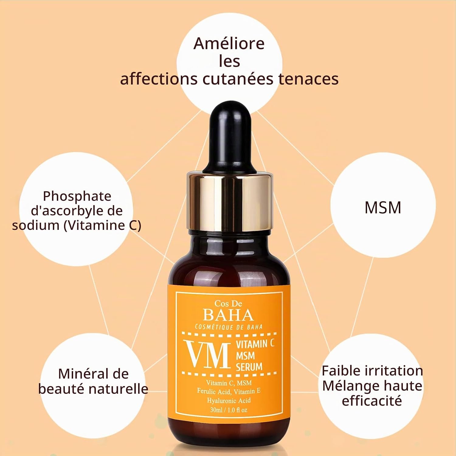 Cos De BAHA (VM) Vitamin C MSM Serum 30ml - Image 3