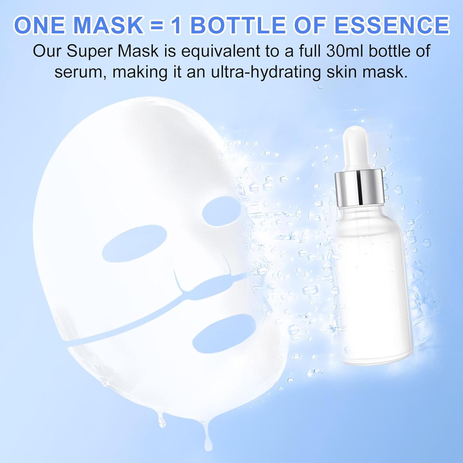 Collagen Mask (Pack of 6), Hydrating Hydrogel Night Mask for Women, Shrinking Pores, Improving Elasticity, for All Skin Types - Image 5