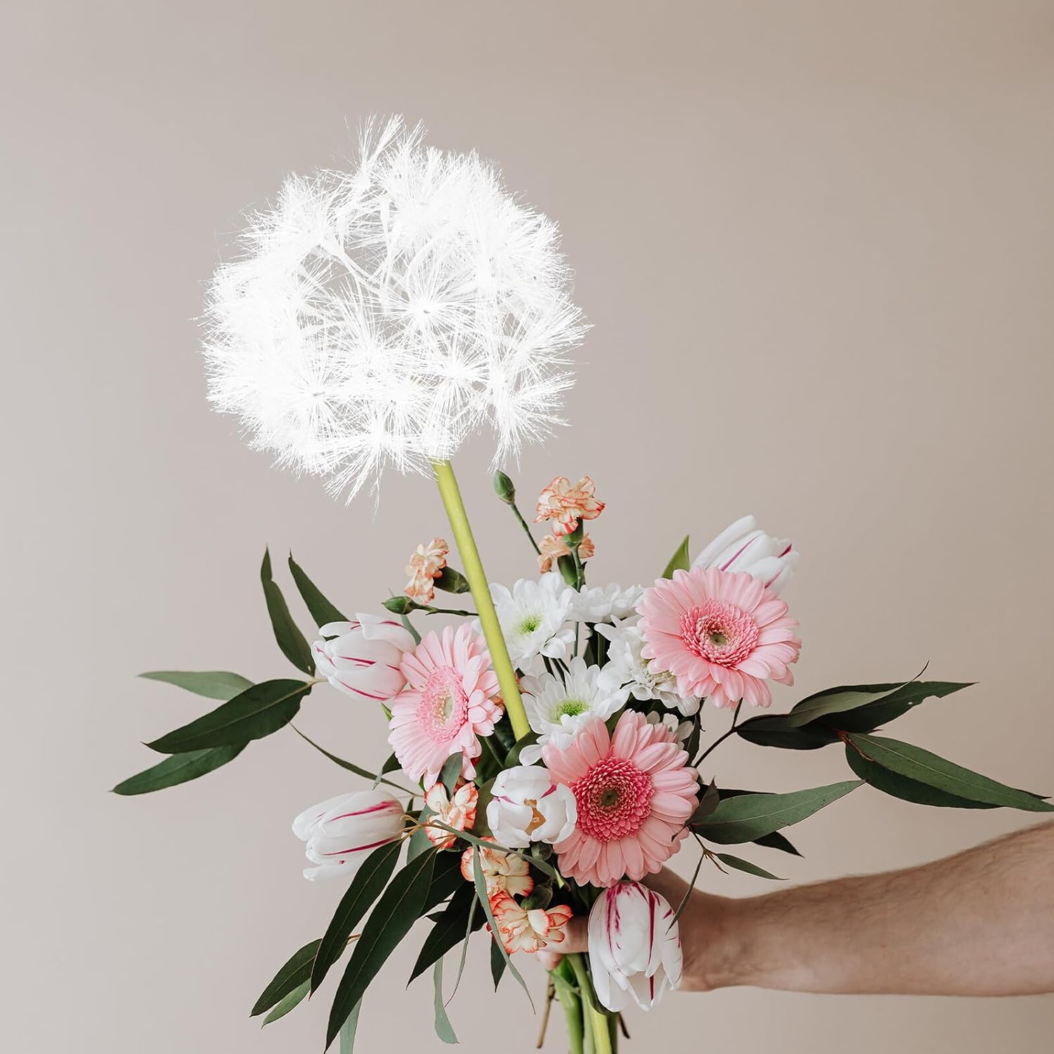 Veemoon Dried Flowers Artificial Dandelion Decorative for Wedding and Home Bouquet Fake Floral and Realistic for Centerpiece and Home Decoration - Image 5
