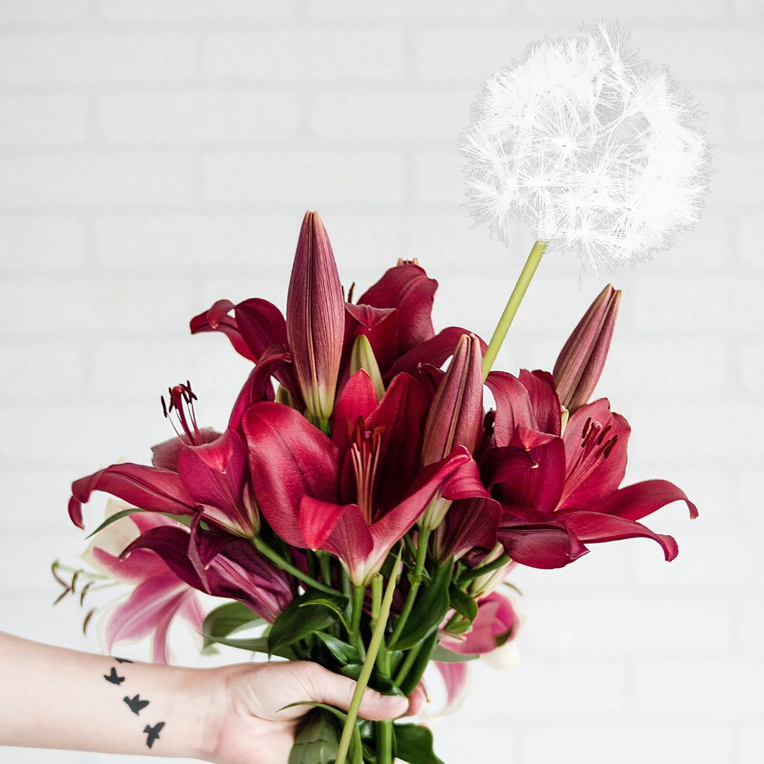 Veemoon Dried Flowers Artificial Dandelion Decorative for Wedding and Home Bouquet Fake Floral and Realistic for Centerpiece and Home Decoration - Image 7