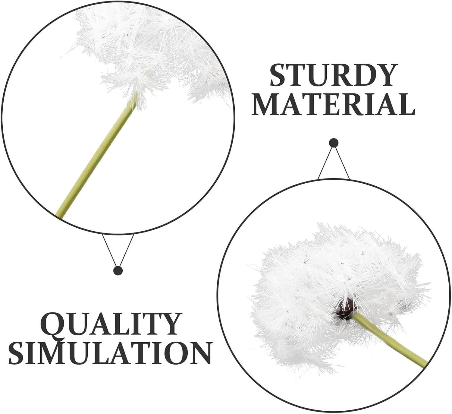 Veemoon Dried Flowers Artificial Dandelion Decorative for Wedding and Home Bouquet Fake Floral and Realistic for Centerpiece and Home Decoration - Image 10