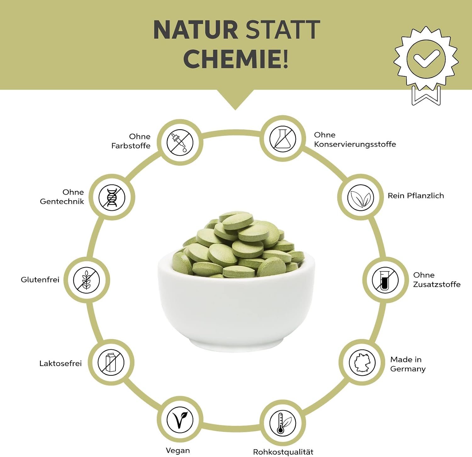 Moringa 1000 Comprimés 500g de nourriture crue végétalienne de qualité à haute dose - Image 5