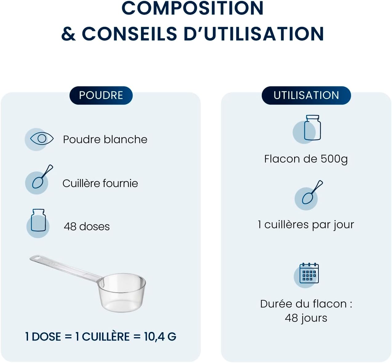Hydrolyzed Marine Collagen - Soft & Hydrated Skin - Type 1 Bioactive Peptides 2000 DA - High Bioavailability - Collagen Powder Peptan Quality - Sustainable Peach - 500G (48 days) - Dynveo - Image 7