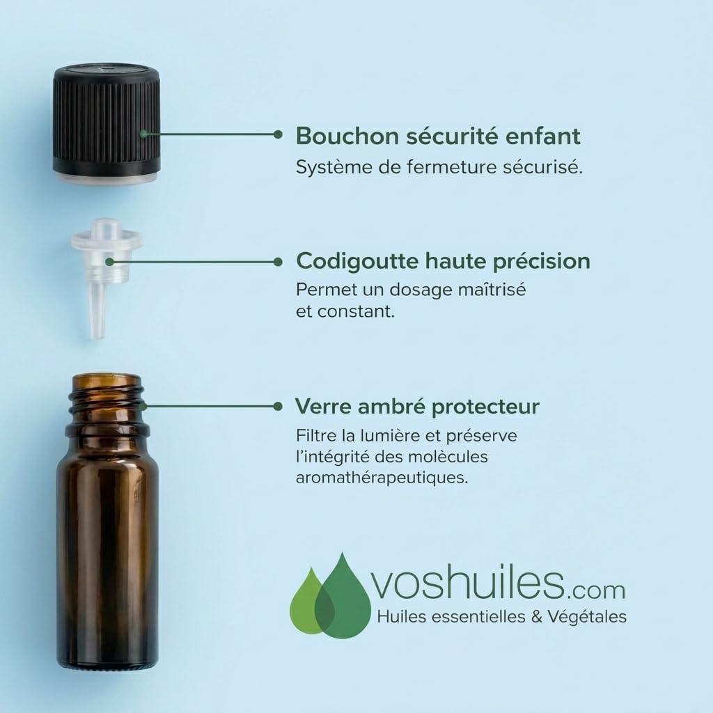 VOSHUILES - Roman Chamomile Essential Oil 5 ml - 100% Pure and Natural - HEBBD - Soothing - Ideal for Relieving Tension - Noble - Quality Essential Oil - Image 4