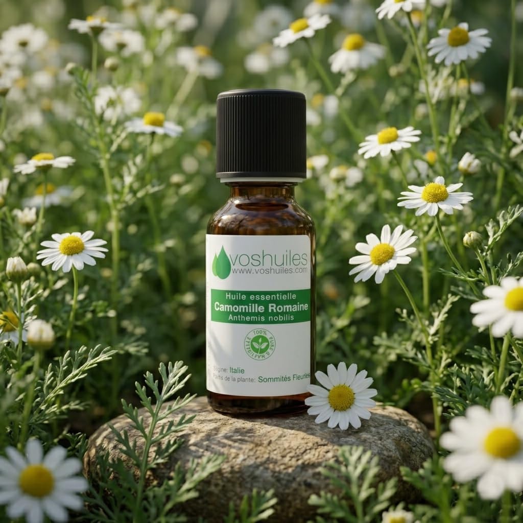 VOSHUILES - Roman Chamomile Essential Oil 5 ml - 100% Pure and Natural - HEBBD - Soothing - Ideal for Relieving Tension - Noble - Quality Essential Oil - Image 10