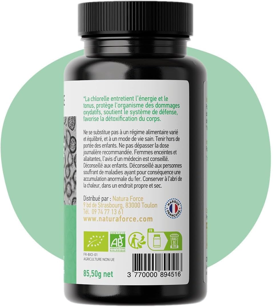 Organic Chlorella - 100% Natural - Vitality - Supports Cognitive Functions & Immunity - Rich in Iron and Vitamins - 180 Tablets - Image 5