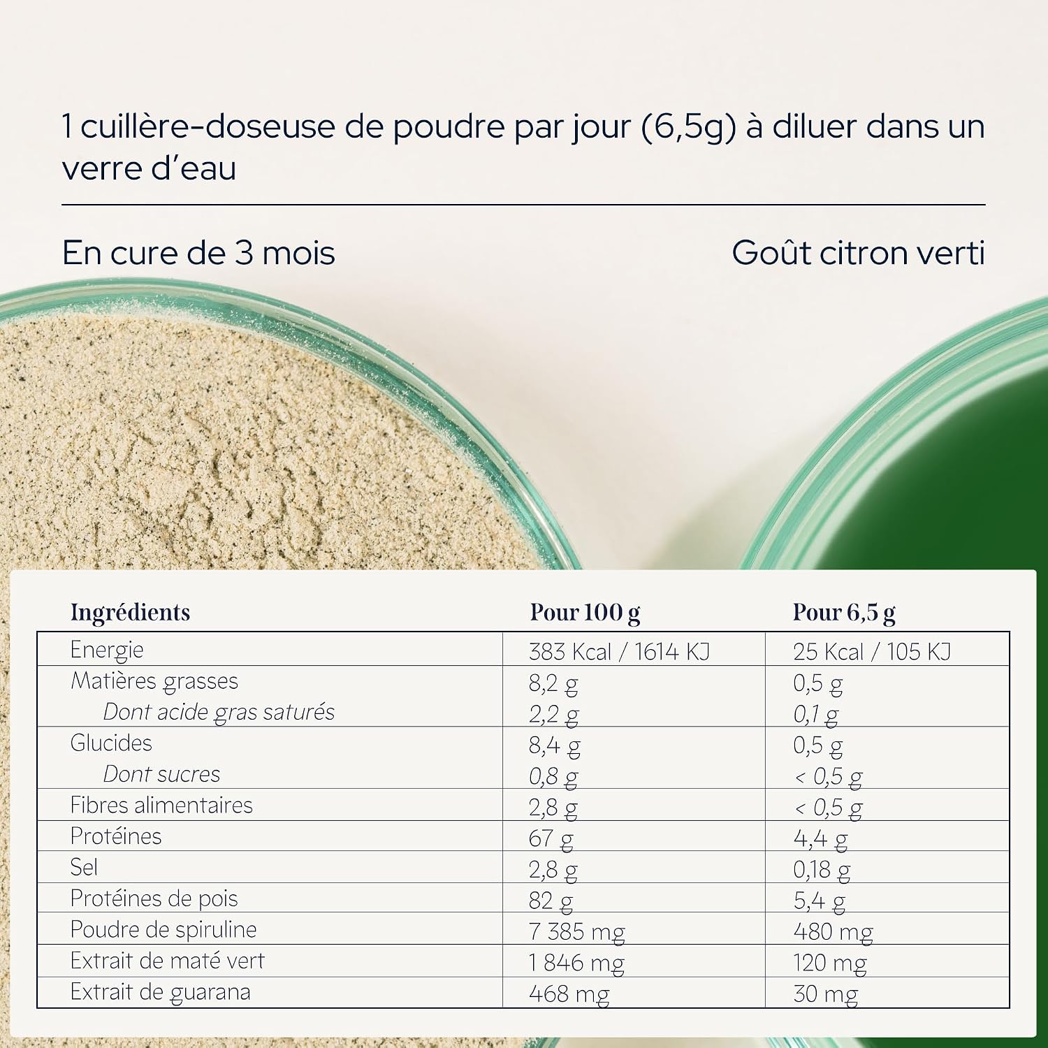 EPYCURE - Draining Powder - Detox, Weight Control, Natural Appetite Suppressant - 100% Natural - Guarana, Green Mate, Spirulina - 1 Month - Lactose Free, Gluten Free - Made in France - Image 5