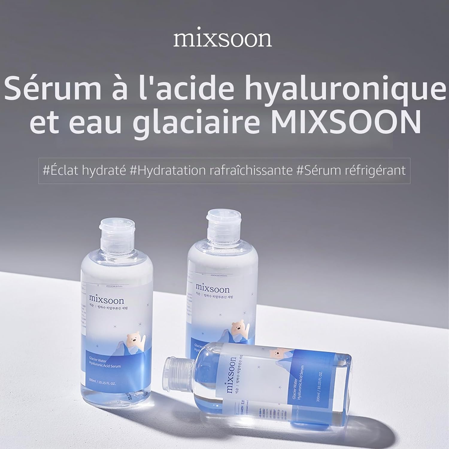 mixsoon Hyaluronic Acid Serum with Ice Water - Intense Hydration, Multi-Molecular AH, Balances Moisture and Refines Skin Texture for a Luminous Glow, Vegan, 30ml - Image 3