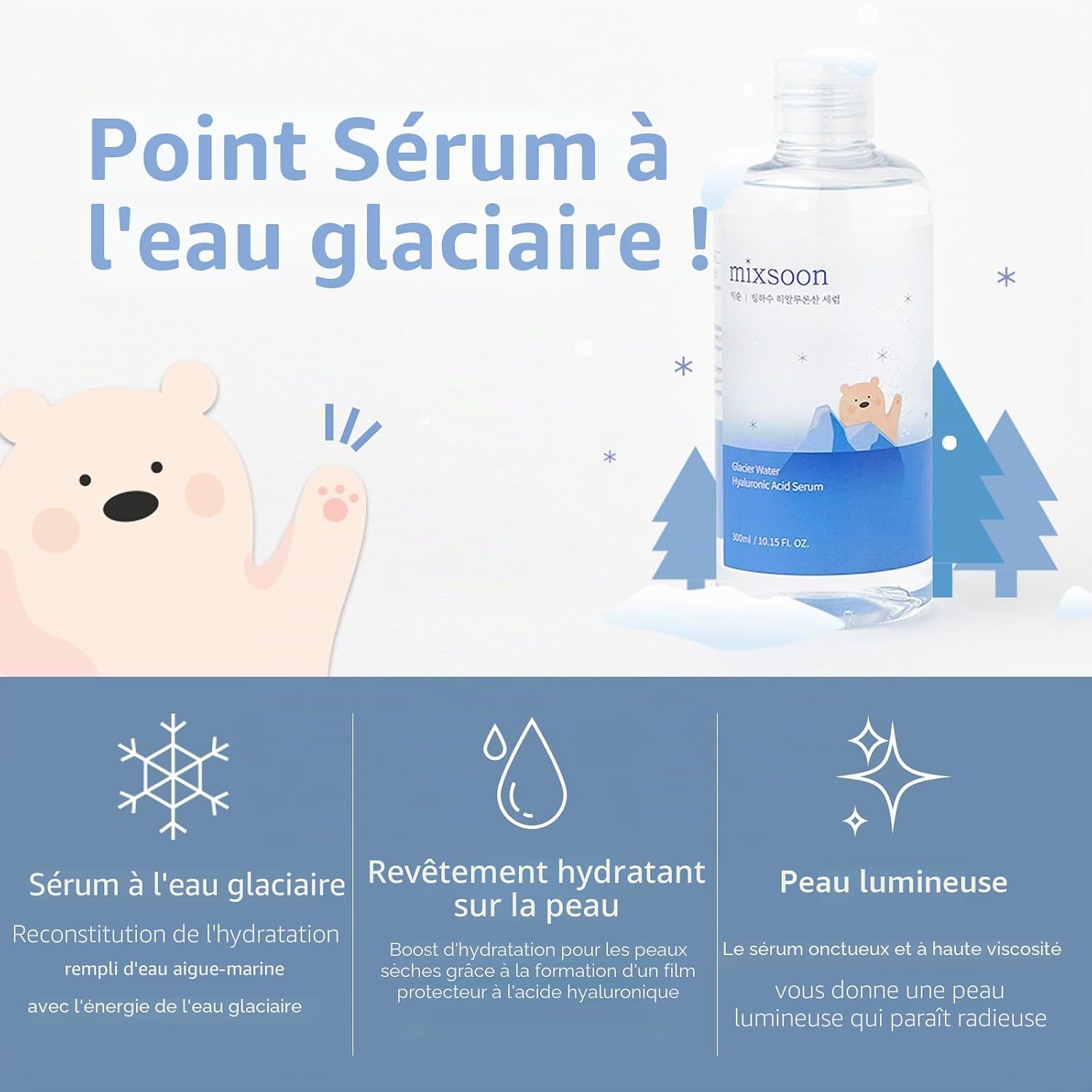 mixsoon Hyaluronic Acid Serum with Ice Water - Intense Hydration, Multi-Molecular AH, Balances Moisture and Refines Skin Texture for a Luminous Glow, Vegan, 30ml - Image 4
