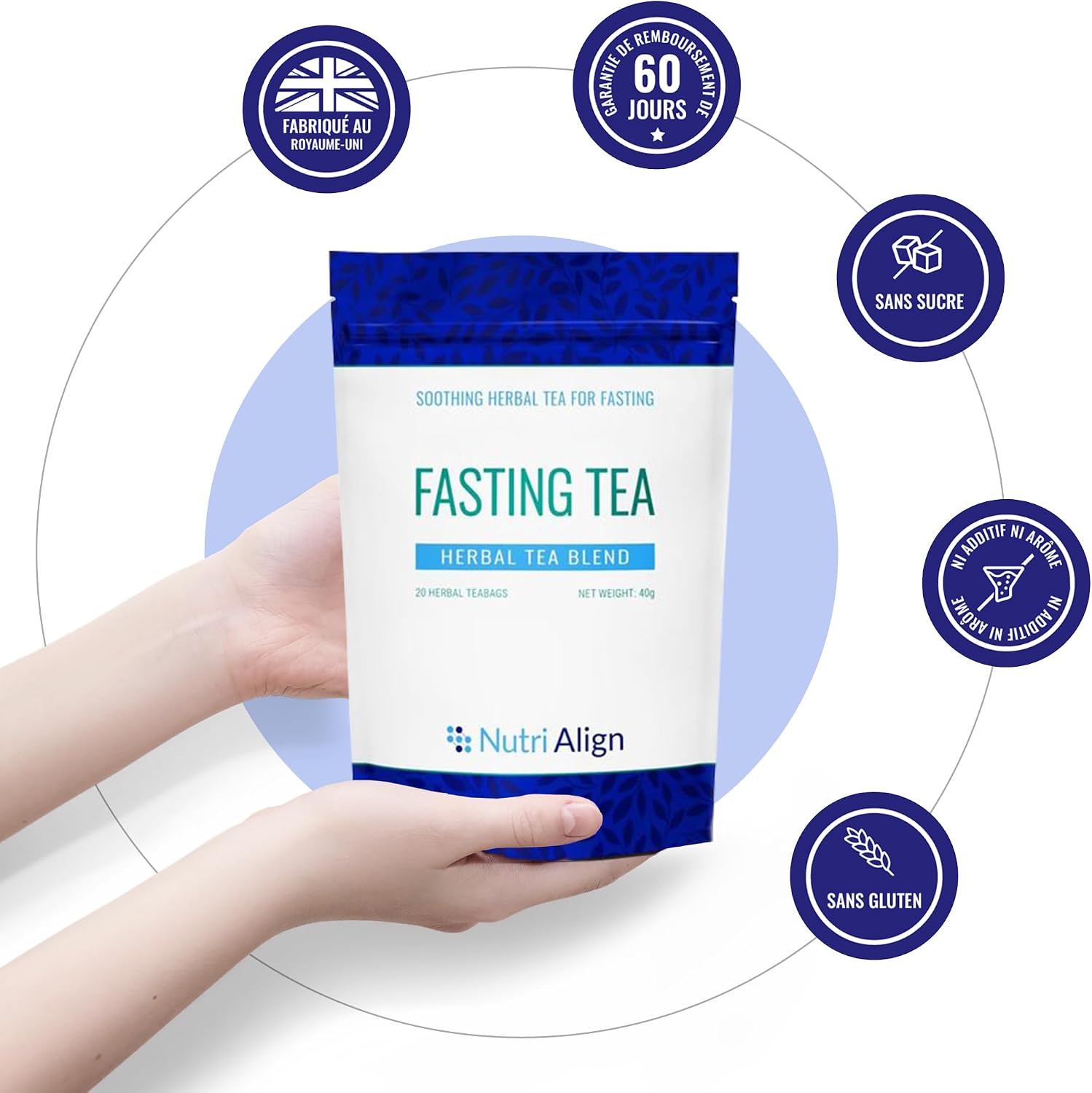 Nutri-Align Detox Fasting Tea, 20 Sachets, Chamomile, Dandelion Root | Herbal Tea with Chamomile, Dandelion Root, Rosehip, Cinnamon Bark Elderflower | Caffeine-free detox tea - Image 5