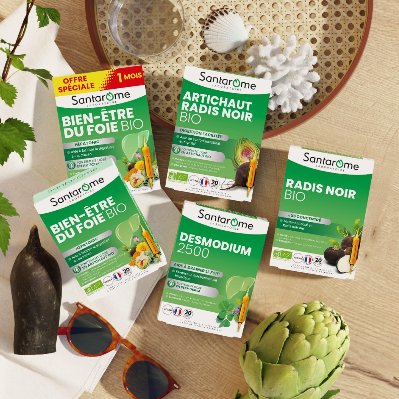 Santarome Bio - Organic Black Radish Artichoke - Organic Food Supplement Liver and Digestion - Digestive Comfort & Liver Protection - 20 Ampoules - Vegan - Made In France - Image 7