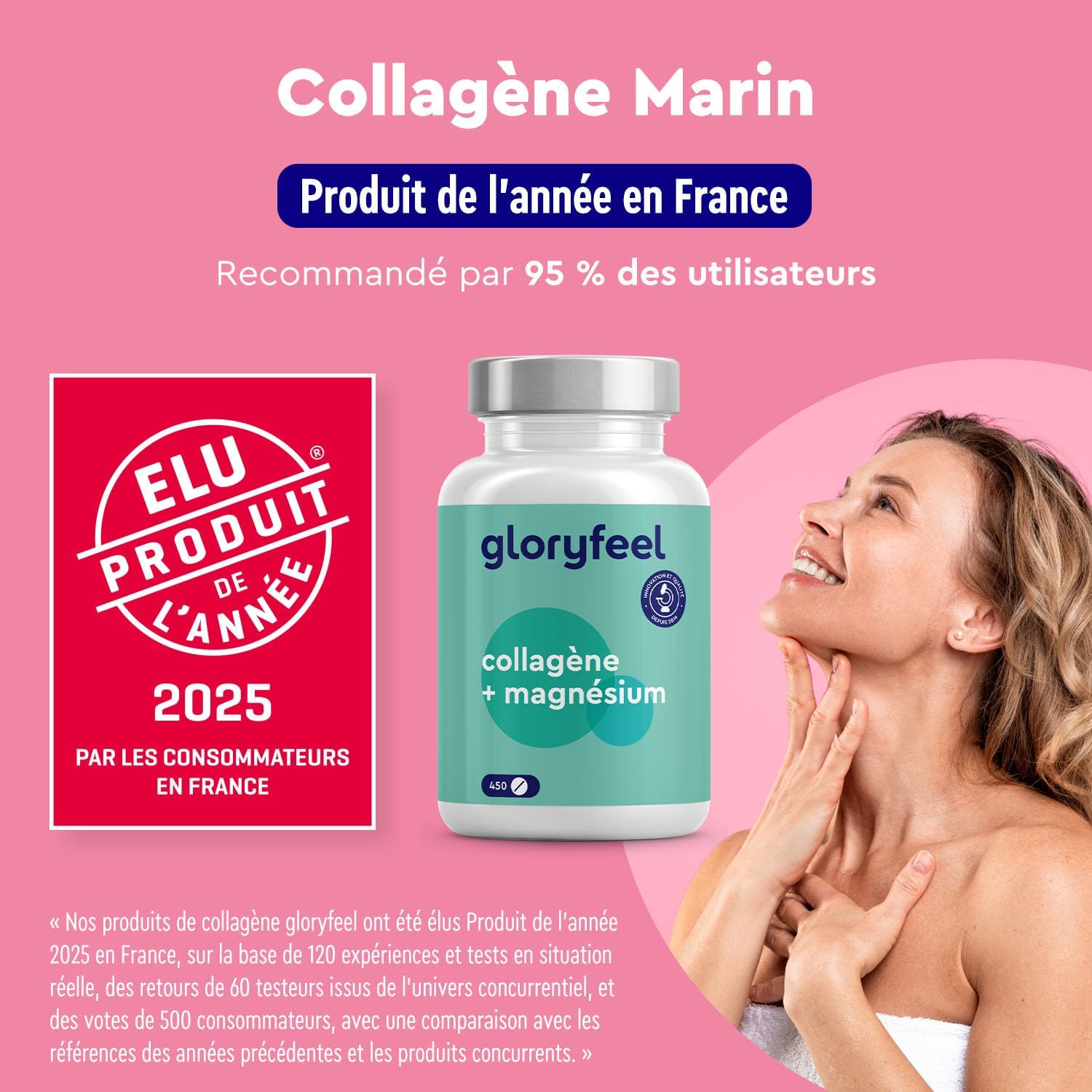Pure Marine Collagen (Type 1) 1500mg High Dosed, 120 Collagen Hydrolyzate Capsules, 100% Natural Collagen, Easily Absorbed, No Flavors and Additives - Image 3