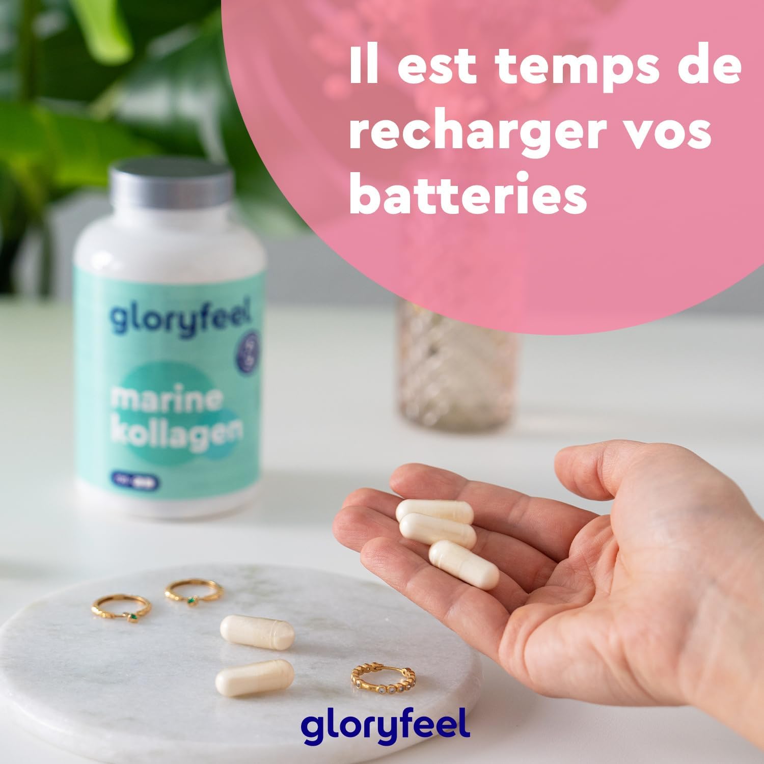 Pure Marine Collagen (Type 1) 1500mg High Dosed, 120 Collagen Hydrolyzate Capsules, 100% Natural Collagen, Easily Absorbed, No Flavors and Additives - Image 9