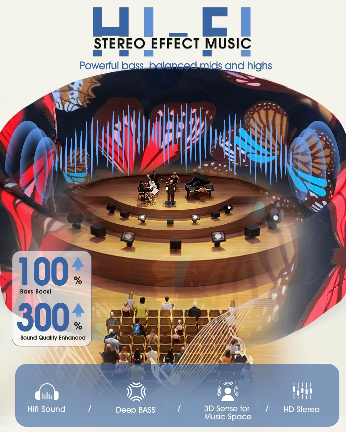 Bluetooth Sleep Headband, Headphones for Sleeping, Ultra-Thin Wireless Sleep Headphones for Side Sleepers, Optimal Comfort, HD Sound Quality, 14 Hours of Battery Life, Sport, Travel, Relaxation - Image 6