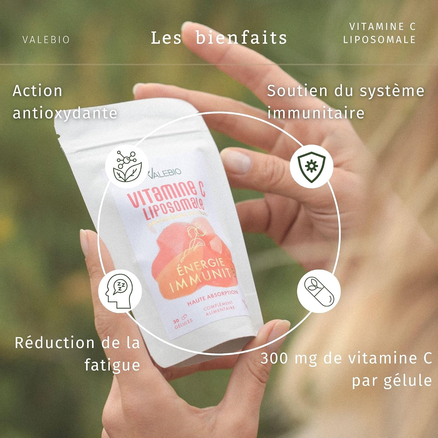 Liposomal Vitamin C | Energy and Immunity Complex | Strengthens the Immune System | Antioxidant | Cure 1 Month | Valebio - Image 3