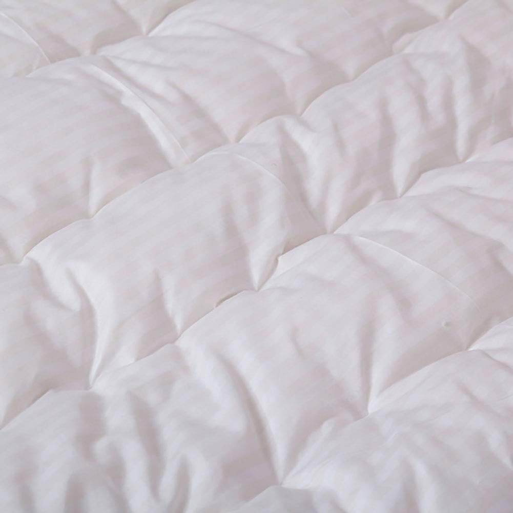 MSM Round Mattress Protector Topper, 100% Thick Cotton Quilted Futon Mattress for Round Bed, Suitable for Tatami Beds Futon Topper White, Diameter: 200 cm/79 inches - Image 3