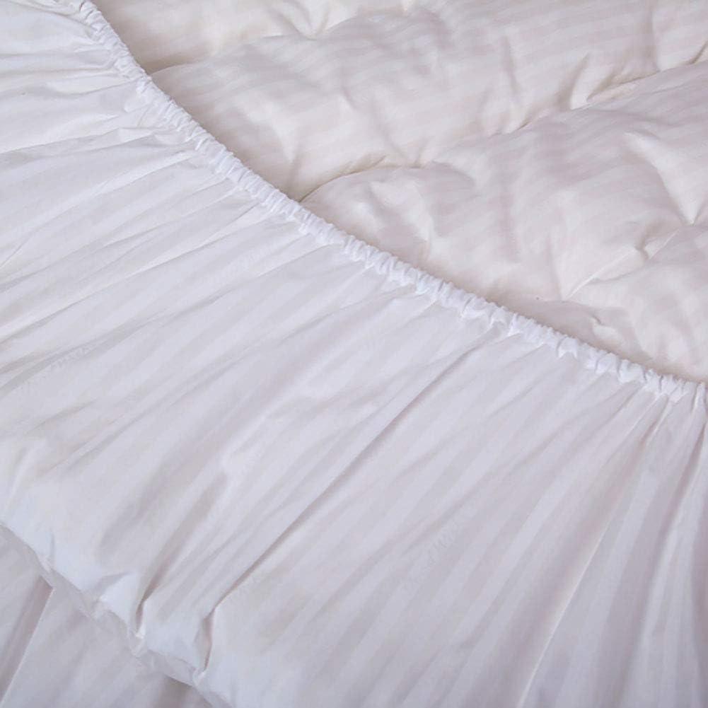 MSM Round Mattress Protector Topper, 100% Thick Cotton Quilted Futon Mattress for Round Bed, Suitable for Tatami Beds Futon Topper White, Diameter: 200 cm/79 inches - Image 5