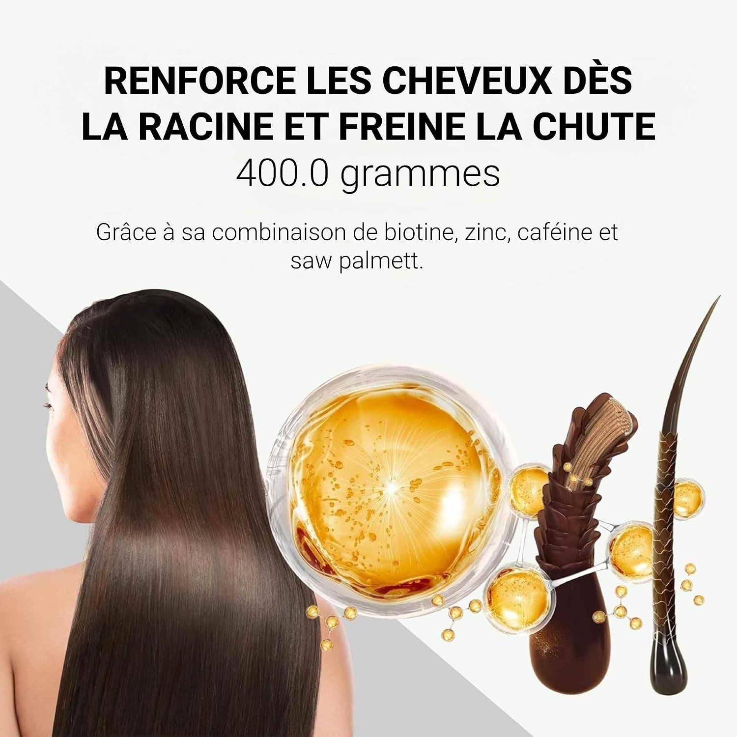 Biotin Conditioner for Hair, Collagen, Argan Oil, Jojoba Oil and Macadamia Oil with 18 Vitamins for Hair I Prevents and Helps Reduce Hair Loss XXL 400ml - Image 9