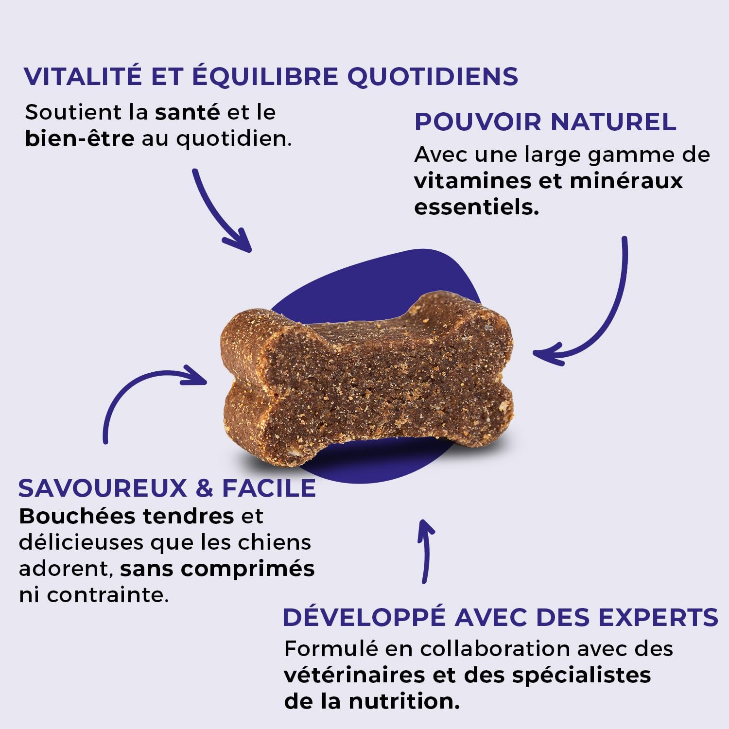 SwissVet 8 in 1 Multivitamin Dog - 120 Joint Treats - Glucosamine, Chondroitin, MSM, Collagen - Digestion (Probiotics) & Salmon Oil Omega 3 - Anti Itching & Shiny Hair - Image 3