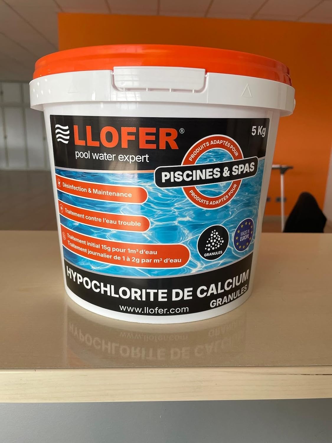 5 kg Calcium Hypochlorite granules - Chlorine Shock - Green Water & Trouble - Chlorination Shock Pool - Image 3