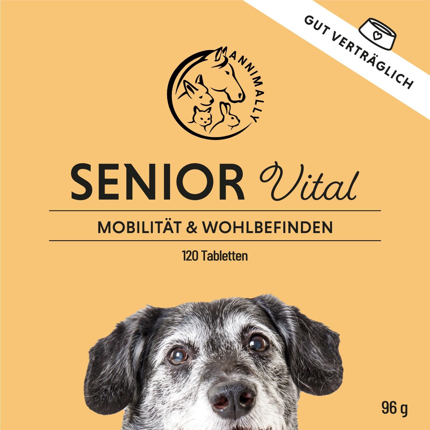 Annimally Senior Vital 120 Joint Tablets for Dogs with MSM, Ginger, Incense, Spirulina - Mobility and Wellness for Joints, Cartilage and Connective Tissue - Image 8