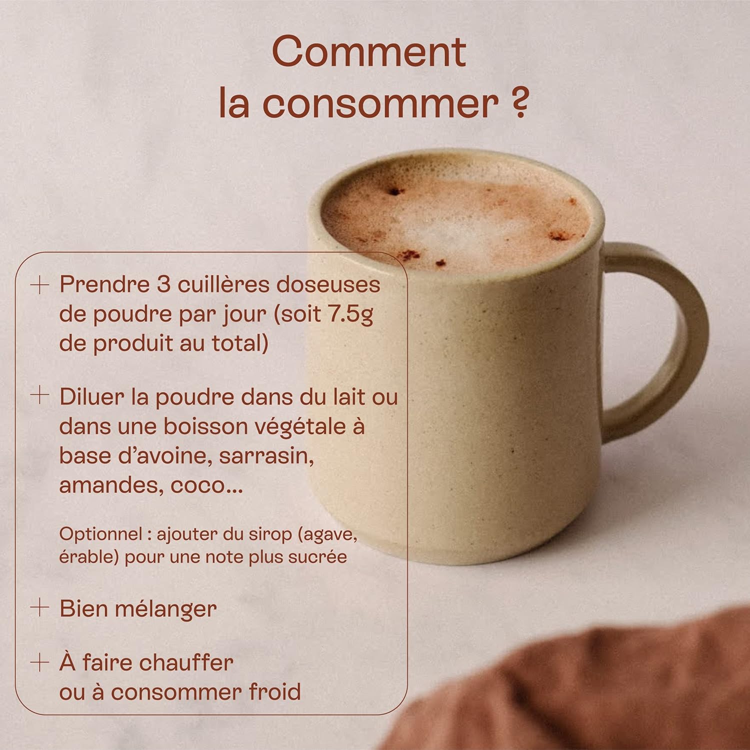Jolly mama! Mama Load | Drinking Powder, Cocoa Marine Collagen | Vitamin C Enriched | Skin & Cartilage | Gluten Free | Pregnancy & Breastfeeding Compatible | Made in France | 112g Jar - Image 6