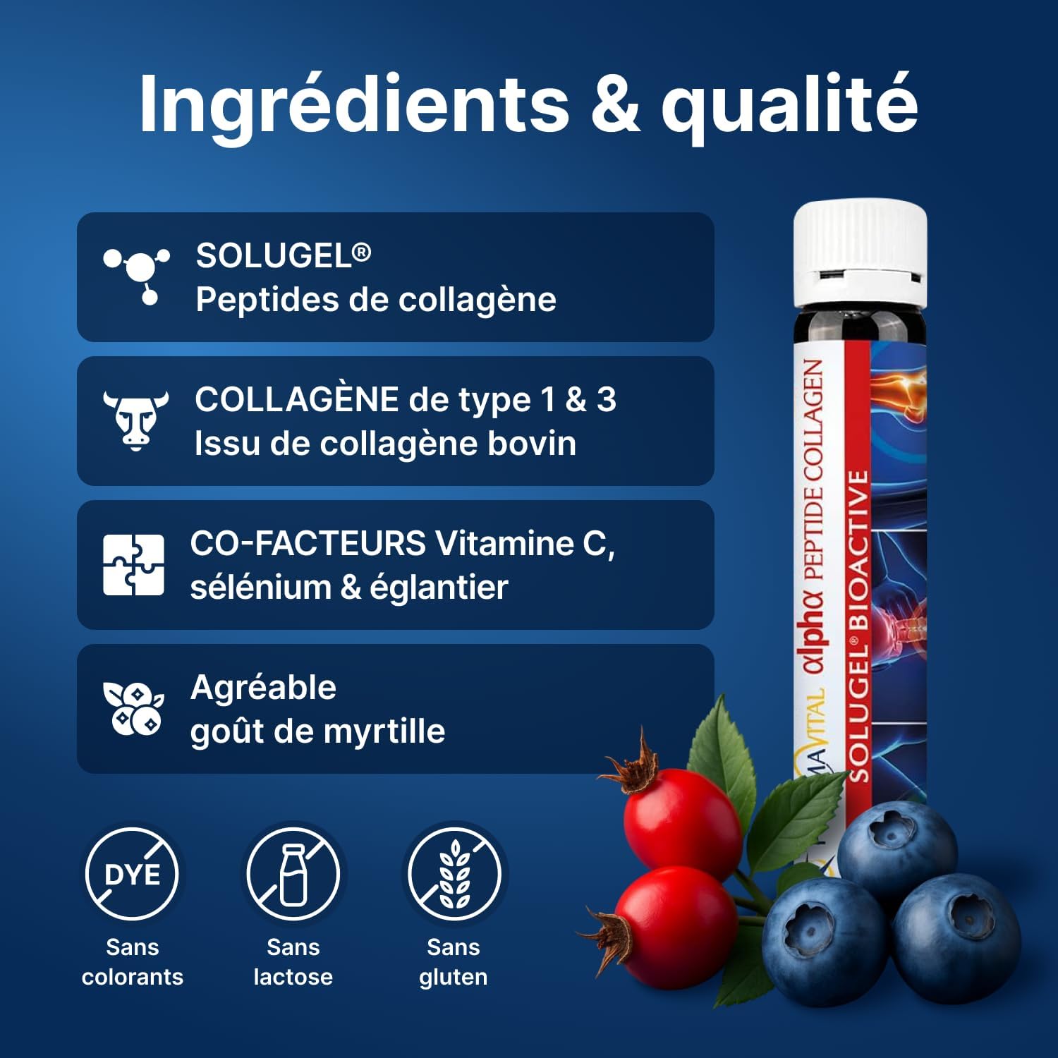 Alpha Peptide Collagen Drinking Collagen - Liquid Collagen 50 Ampoules, 10,000mg Collagen Hydrolysate - With Collagen Peptides Type 1 & 3 - Tested in External Laboratory - Image 4