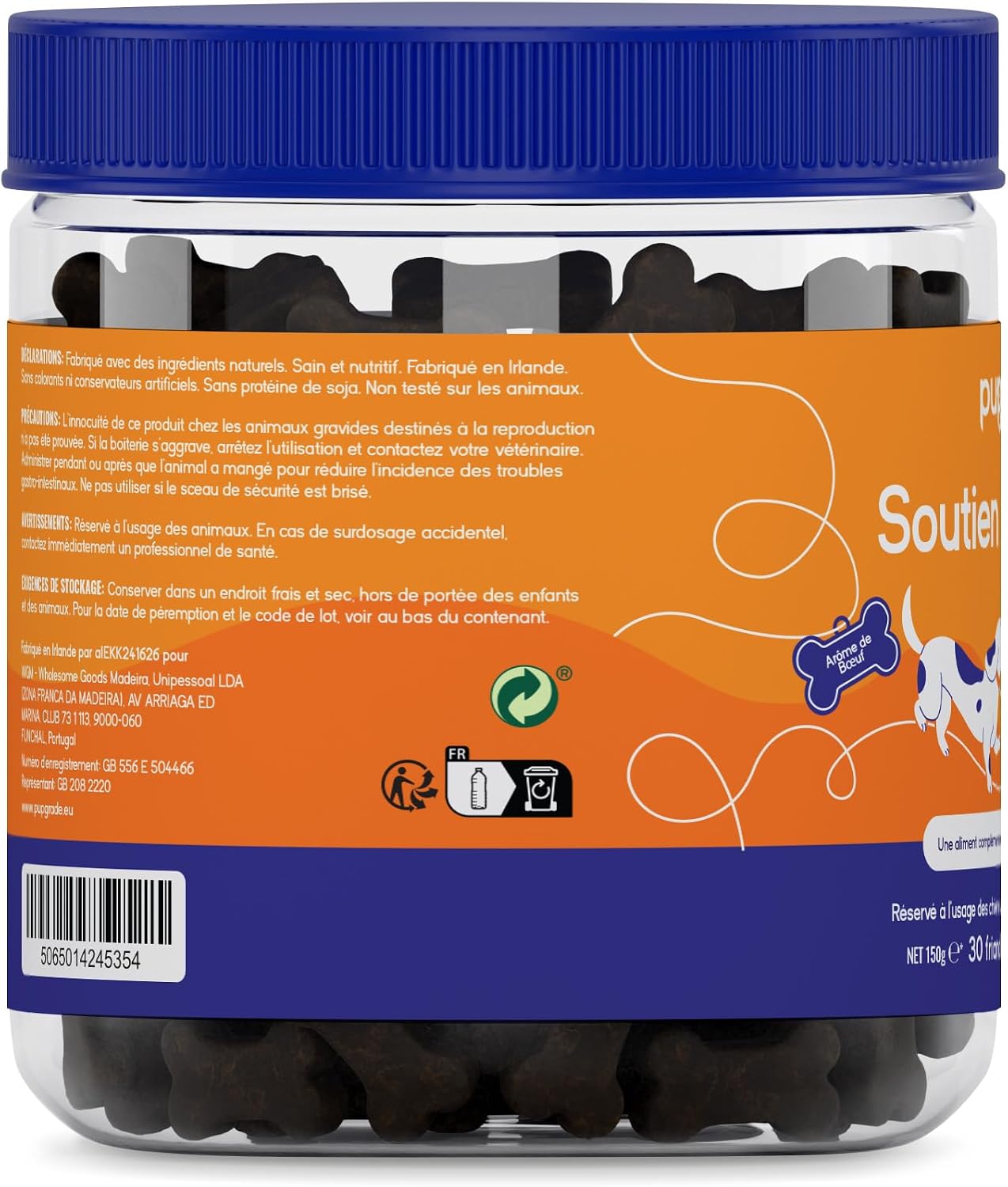 PupGrade Joint Support for Dogs - Glucosamine Chondroitin with MSM & Green Mussels - Hip & Joint Pain Relief - For All Sizes, Breeds, Ages - 30 Soft Treats - Image 3