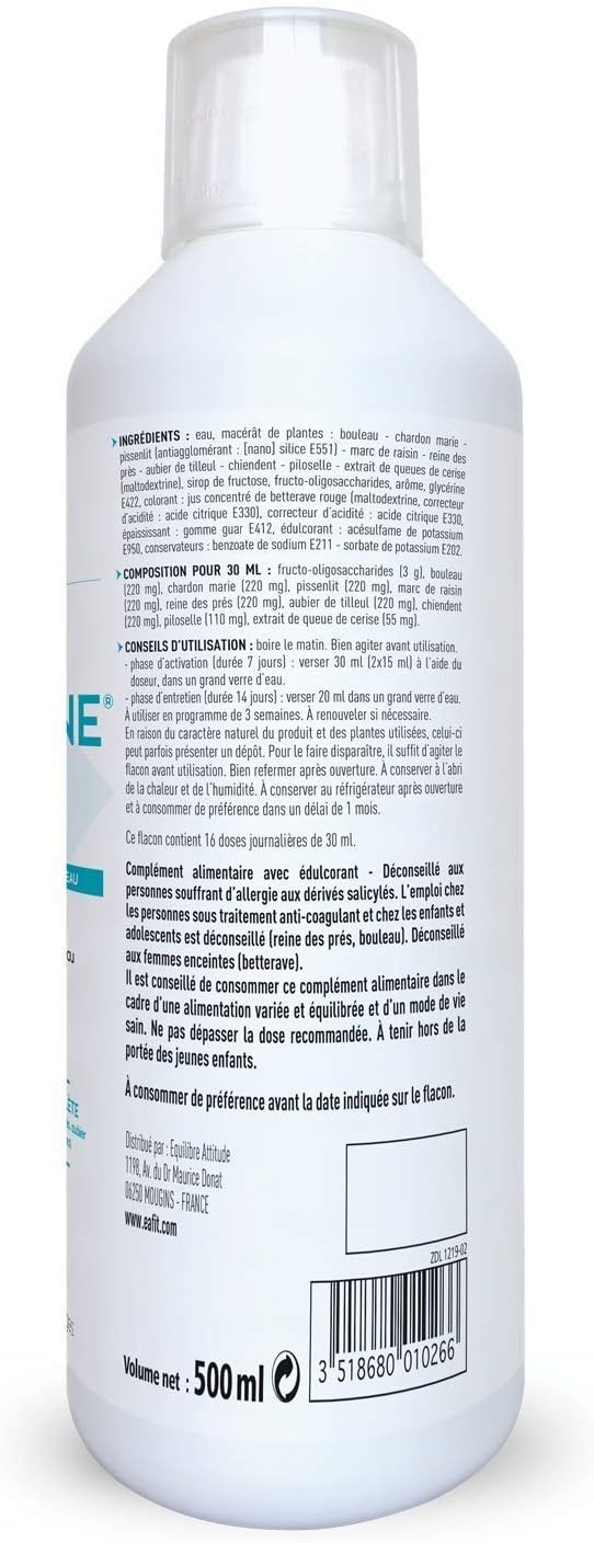 EAFIT Vitadraine Draineur Anti-Water Retention Red Fruit 500 ml - Image 3