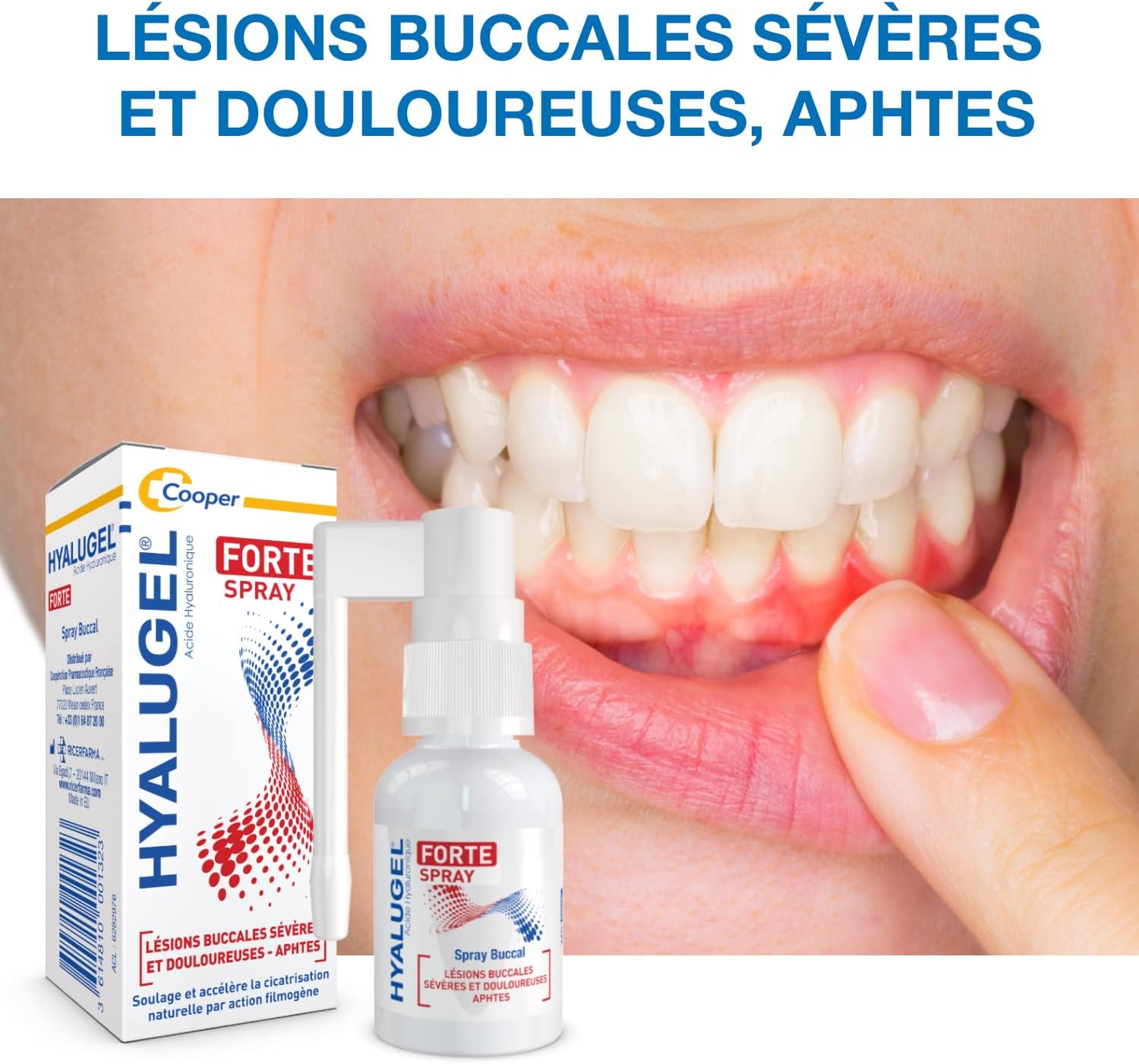 HYALUGEL Mouth Spray - Severe and Painful Wounds - Aphthae - Hyaluronic Acid - 20 ml - Image 4