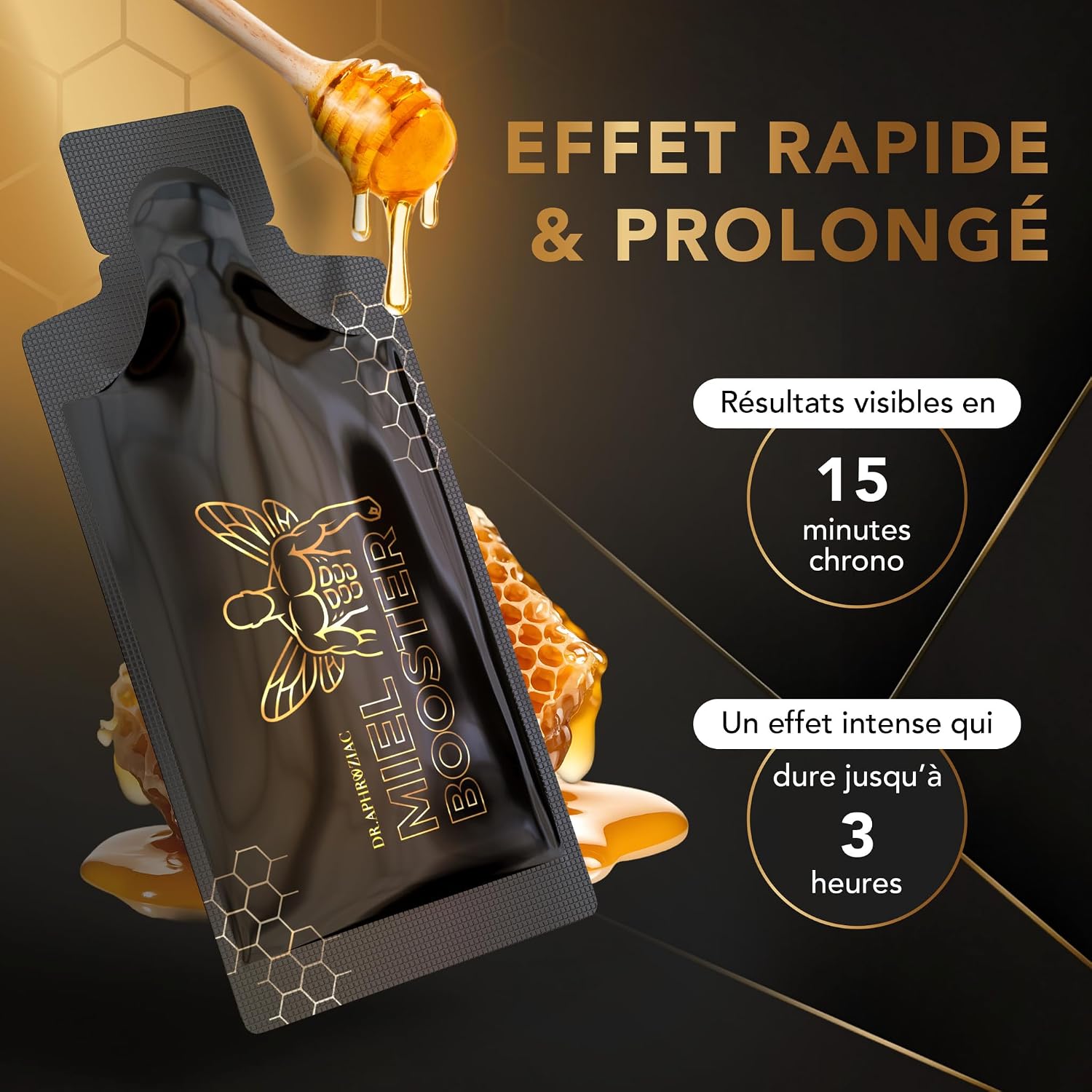 Honey by DR.APHROZIAC – 12 practical sticks of 15 g – Maca & Ginseng – Soft flavor, silky texture – An authentic and distinguished experience - Image 7