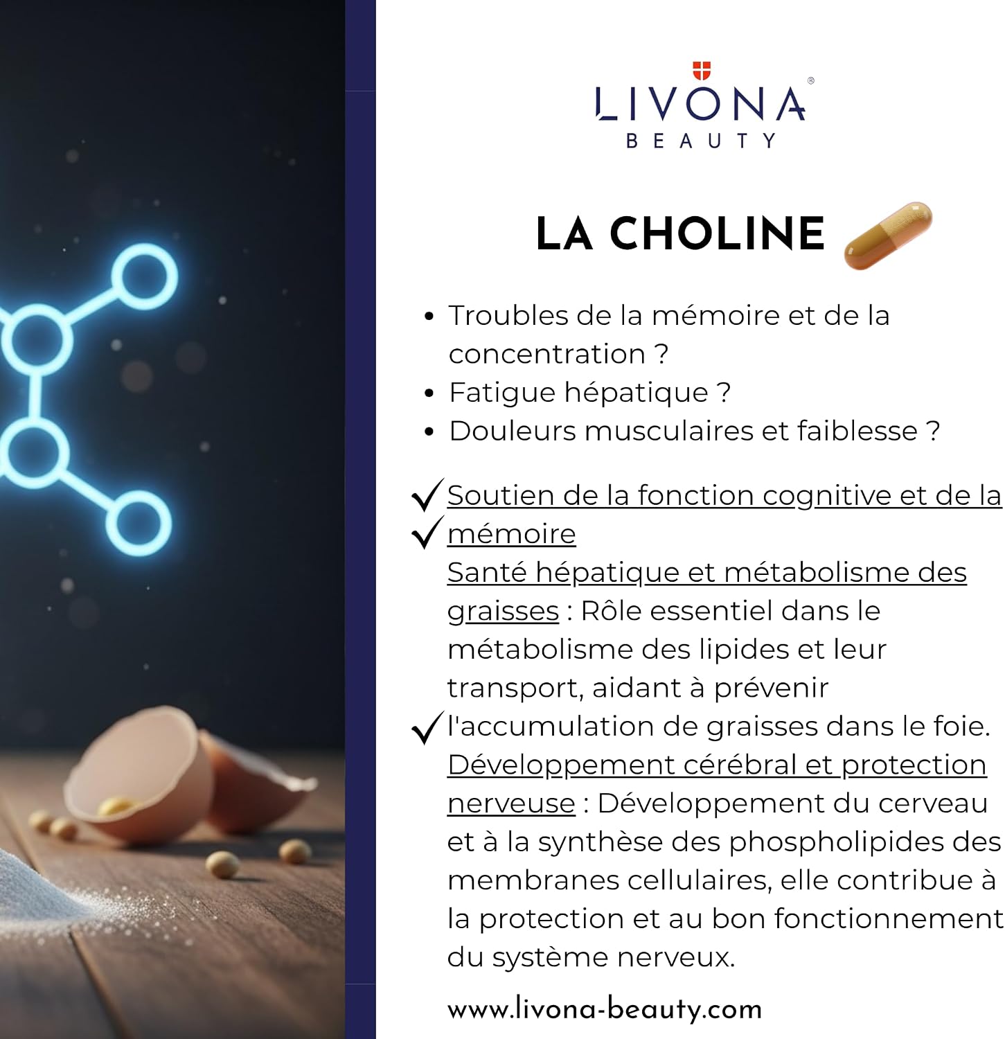 Detox Complex 120 Capsules: Spirulina 100 mg + Chlorella Algae 100mg + Calcium + Artichoke + Choline - Livona Beauty Dietary Supplement - Gluten Free and GMO Free | Vegan - Image 10