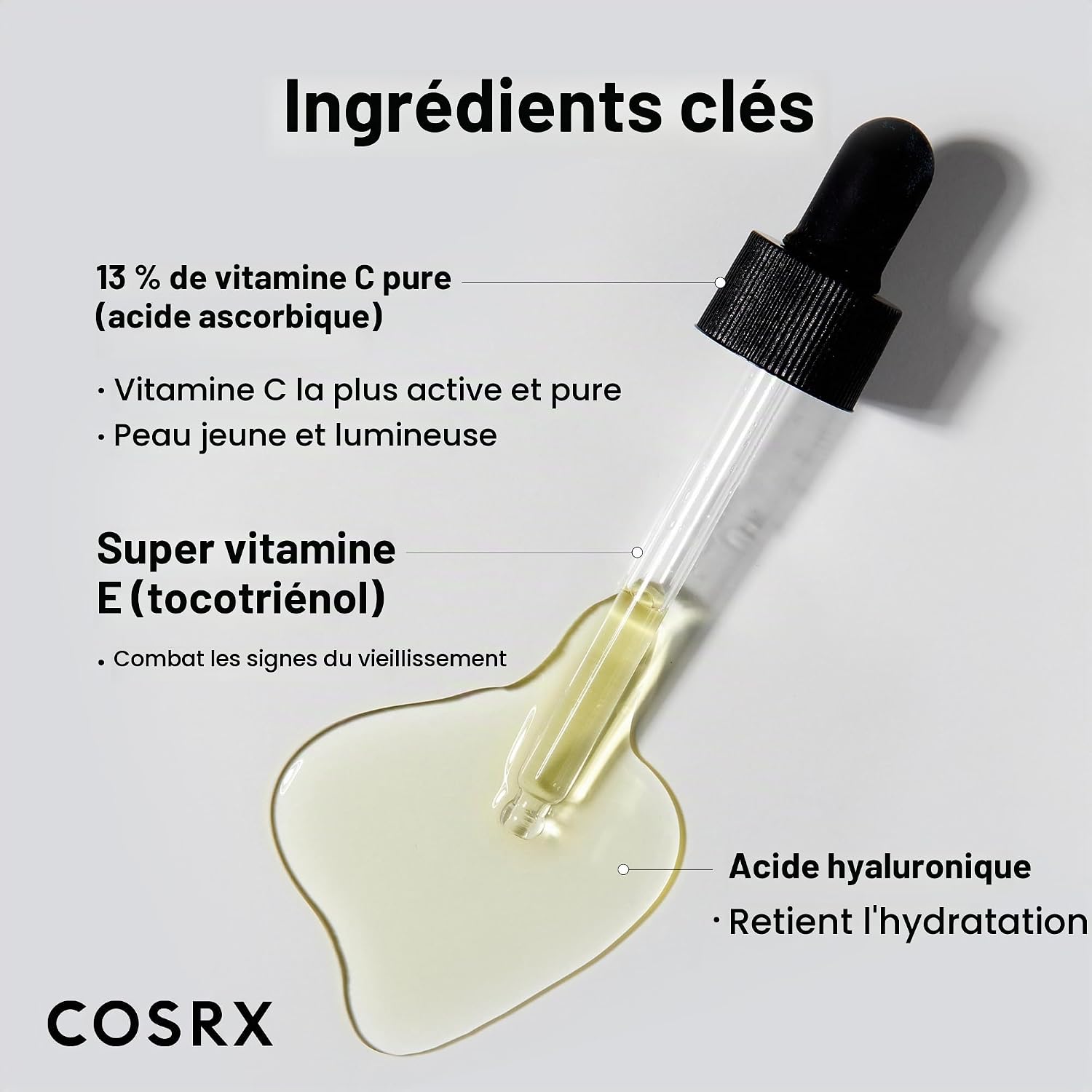 COSRX Pure Vitamin C 13% Serum with Vitamin E & Hyaluronic Acid, Brilliant & Moisturizing Face Serum for Fine Lines, Uneven Skin Tone & Dull Skin, 0.67 fl.oz/20ml, Korean Skincare - Image 4