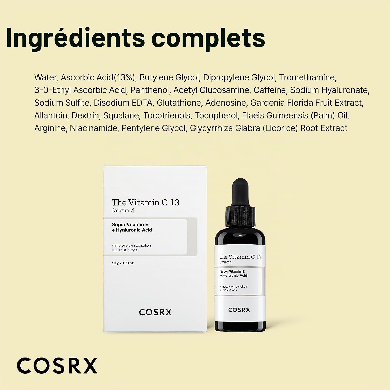 COSRX Pure Vitamin C 13% Serum with Vitamin E & Hyaluronic Acid, Brilliant & Moisturizing Face Serum for Fine Lines, Uneven Skin Tone & Dull Skin, 0.67 fl.oz/20ml, Korean Skincare - Image 7