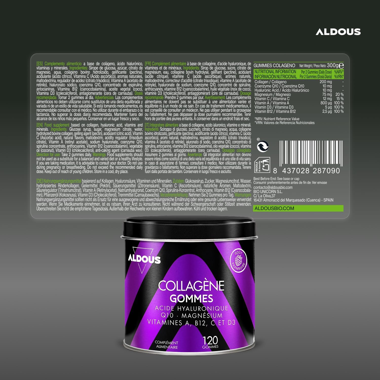 Collagen + Magnesium + Hyaluronic Acid - 120 Gummies - With Coenzyme Q10 - Image 8