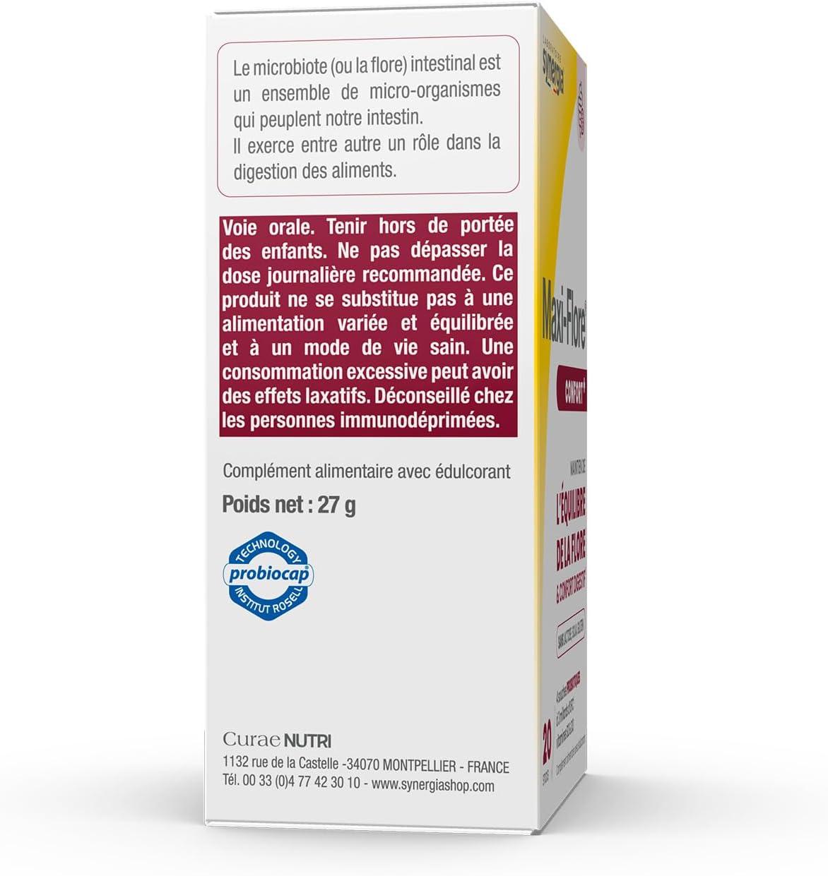 Synergia Maxi-Flore – Lactic Ferments – Intestinal Flora – 20 Sachets - Image 3