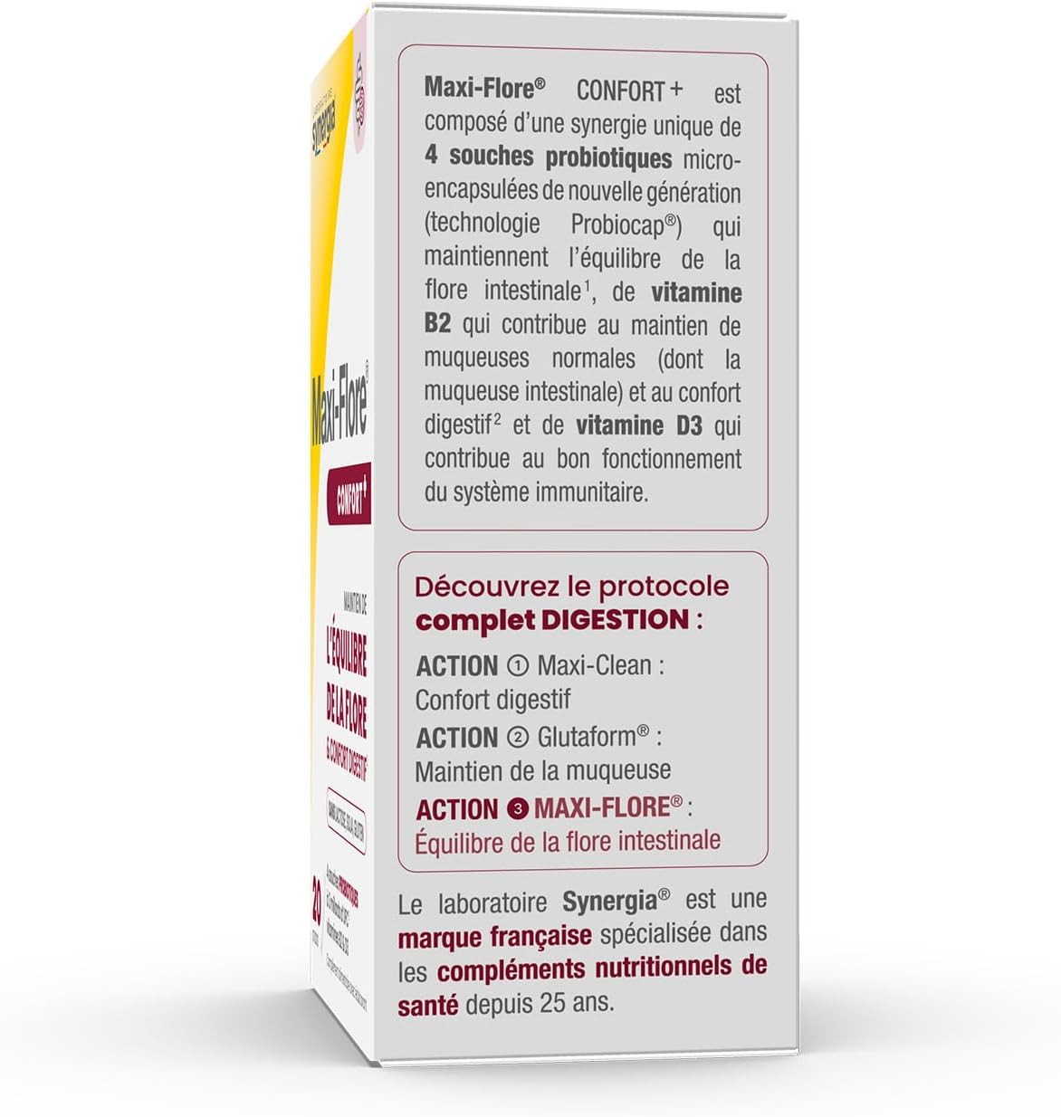 Synergia Maxi-Flore – Lactic Ferments – Intestinal Flora – 20 Sachets - Image 6