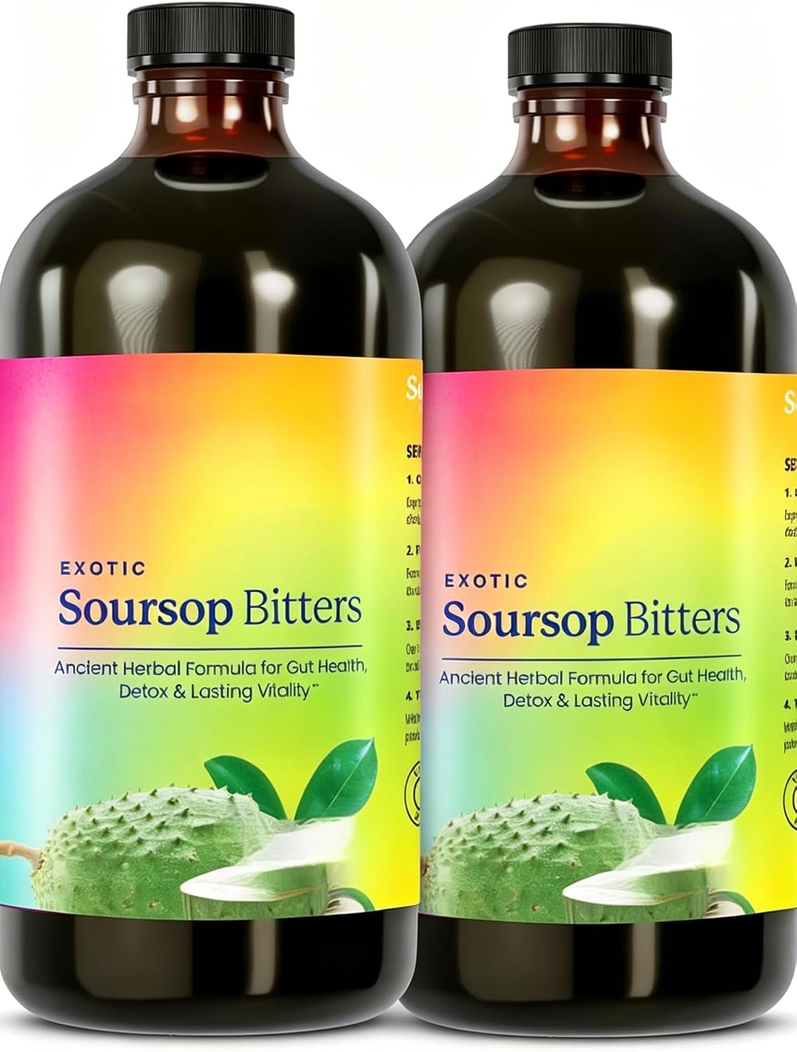 2pcs,Soursop Bitters Liquid, Herbal Complex | for digestive comfort, gut health, detoxification and lasting vitality - Image 2